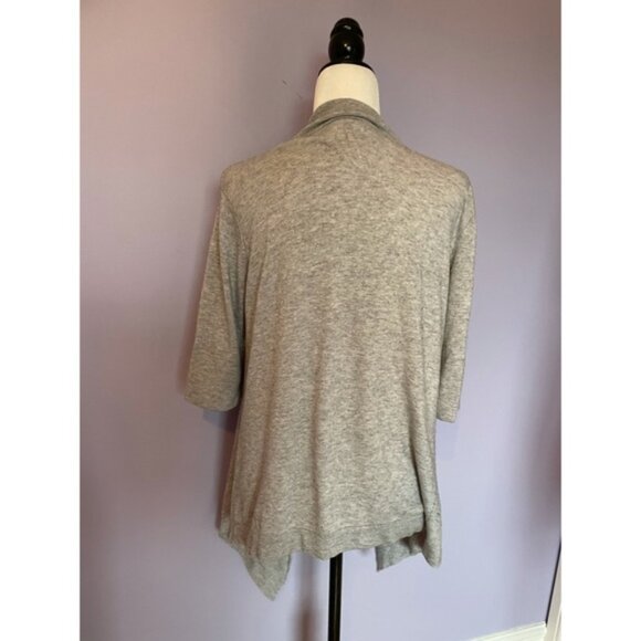 LINE Cashmere Ruffled Open Cardigan Sweater - Picture 4 of 4